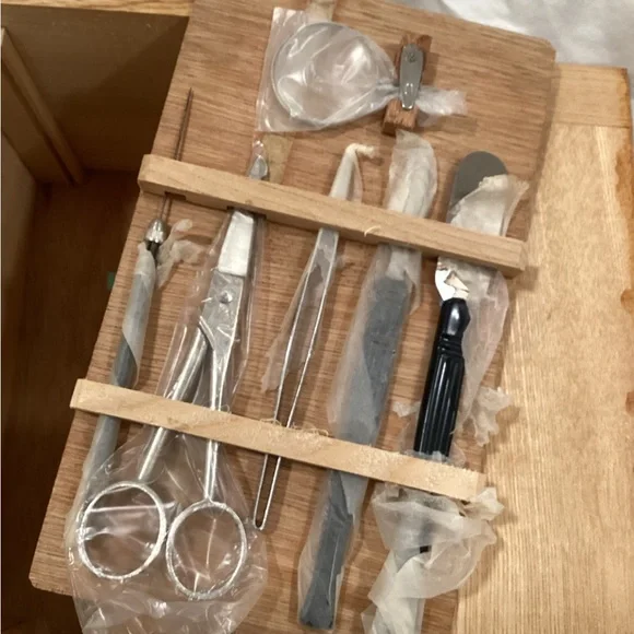 HOC Vintage Black Microscope COMPLETE .. NIB very rare - Picture 7 of 9